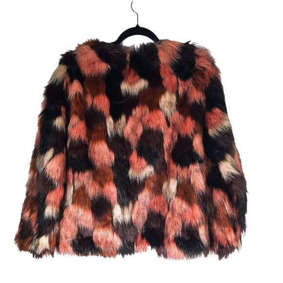 Gianni Bini Faux Fur Multicolor Jacket - Picture 2 of 7